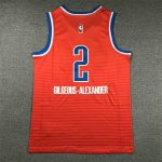 NBA 2 Gilgeous-Alexander OKC Thunder 2024-25 statement Maillot orange brodé